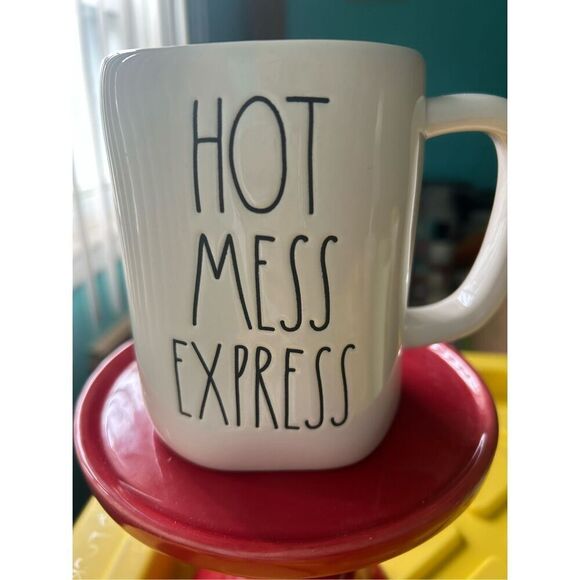 Rae Dunn Other - Rae Dunn "Hot Mess Express" Mug ~ Pink Inside